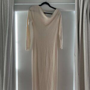 Limited-edition Anna October© X J.Crew cashmere off-the-shoulder sweater dress